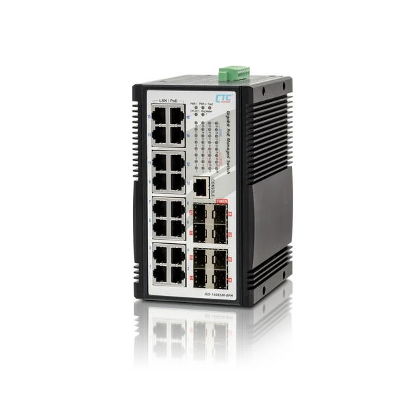 IGS-1608SM-8PH - Промышленный управляемый гигабитный коммутатор PoE